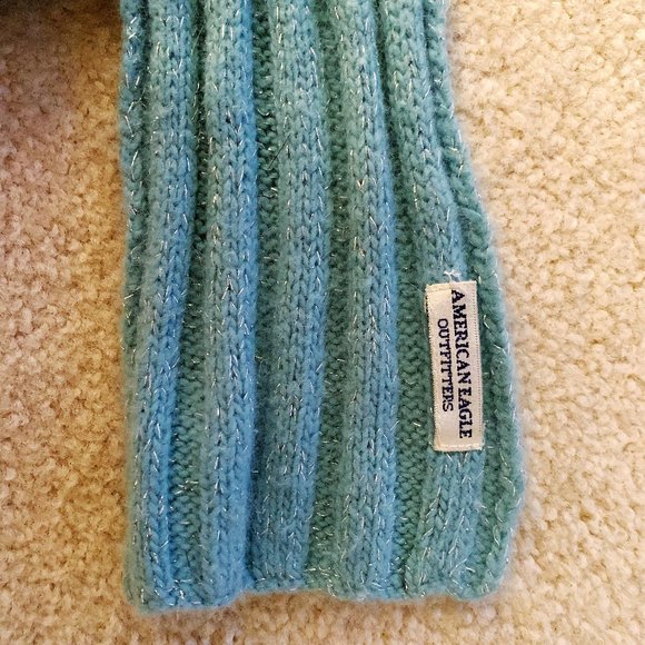 American Eagle Sparkly Blue Scarf - Picture 3 of 3
